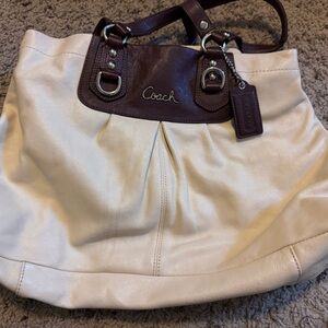 COACH Ashley Leather Shoulder Crossbody Satchel